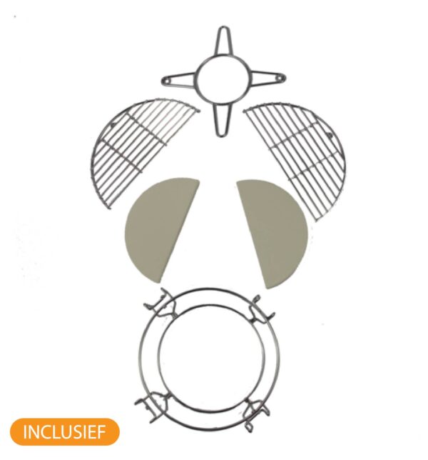 Inclusief Divide & Conquer grillsysteem