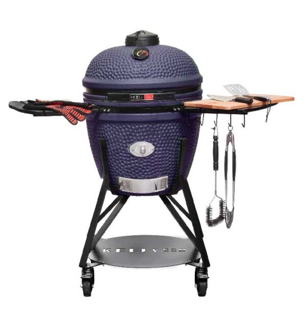 KEIJ-Kamado-Large-Legend-Blauw-met-accessoires