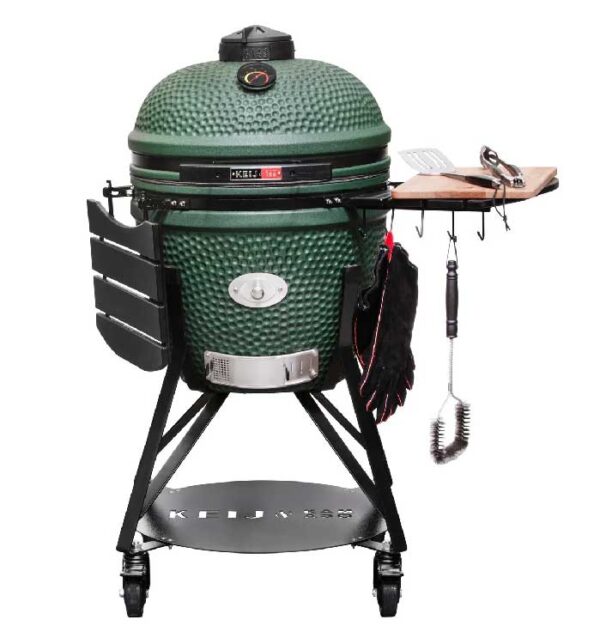 KEIJ-Kamado-Large-Legend-Groen-met-accessoires
