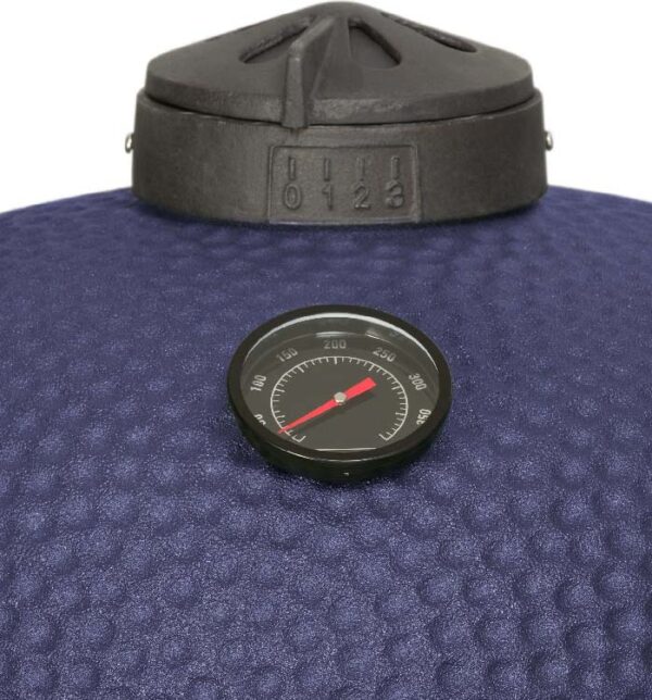 KEIJ-Kamado-XL-Legend-Mat-Blauw-23-inch-margrietschijf