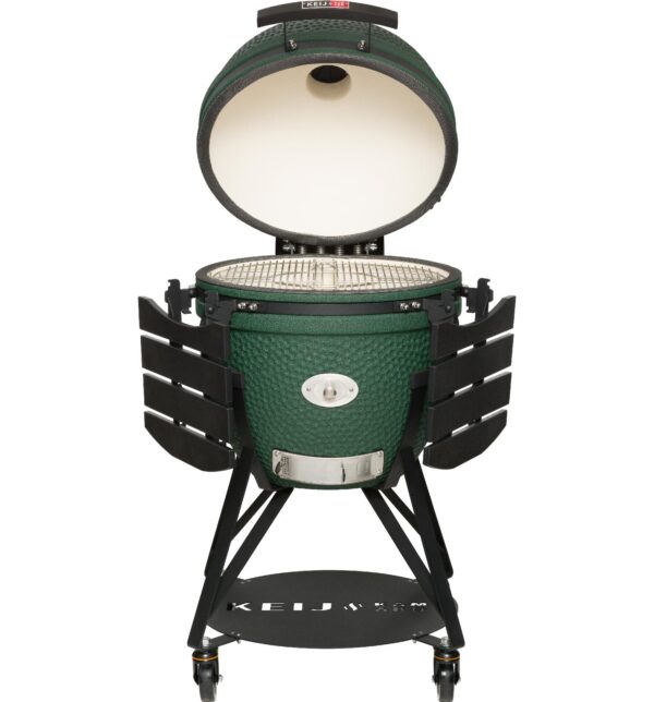 KEIJ-Kamado-XL-Legend-Mat-Groen-23-inch-open
