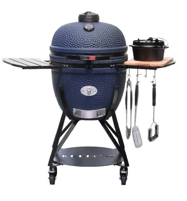 KEIJ-Kamado-XL-legend-Blauw-met-accessoires