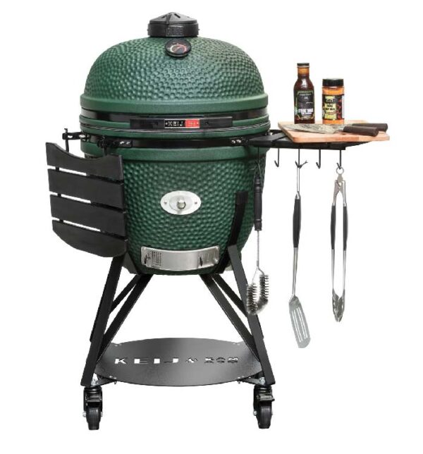 KEIJ-Kamado-XL-legend-groen-met-accessoires