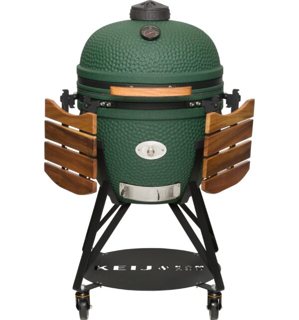 KEIJ-kamado-met-houten-zijtafels-groen